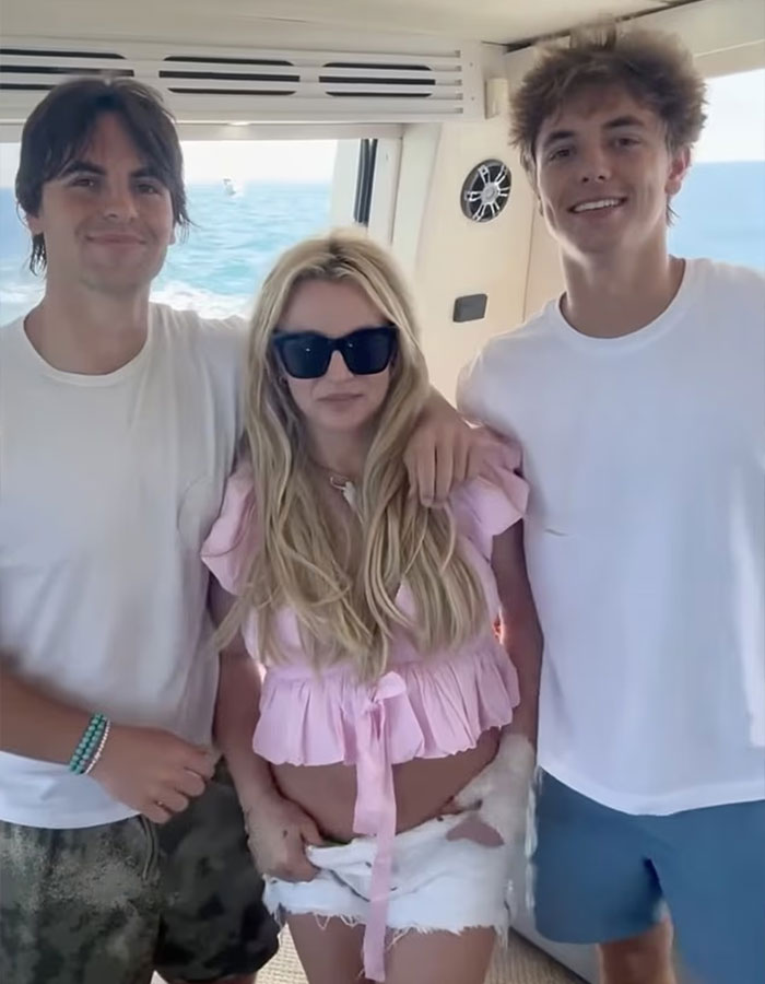 Britney Spears' Clip From Yacht Day With Sons Sparks Conspiracy Theories After Fans Notice Odd Details
