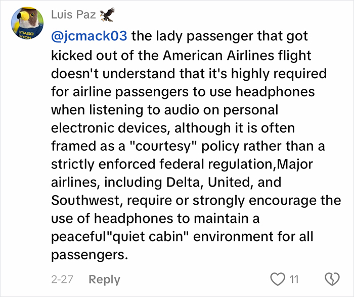 Woman Loses It After Getting Kicked Off Plane For Watching Videos Without Headphones