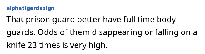 Comment mentioning Epstein guard&rsquo;s incriminating words about his passing and concerns over his safety risks.