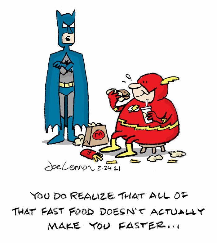 This Artist Turns Pop Culture Icons Into Clever, Unexpected One-Panel Jokes (50 New Comics)