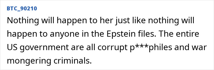 Screenshot of text discussing Epstein guard&rsquo;s incriminating words about Epstein&rsquo;s passing and related corruption claims.