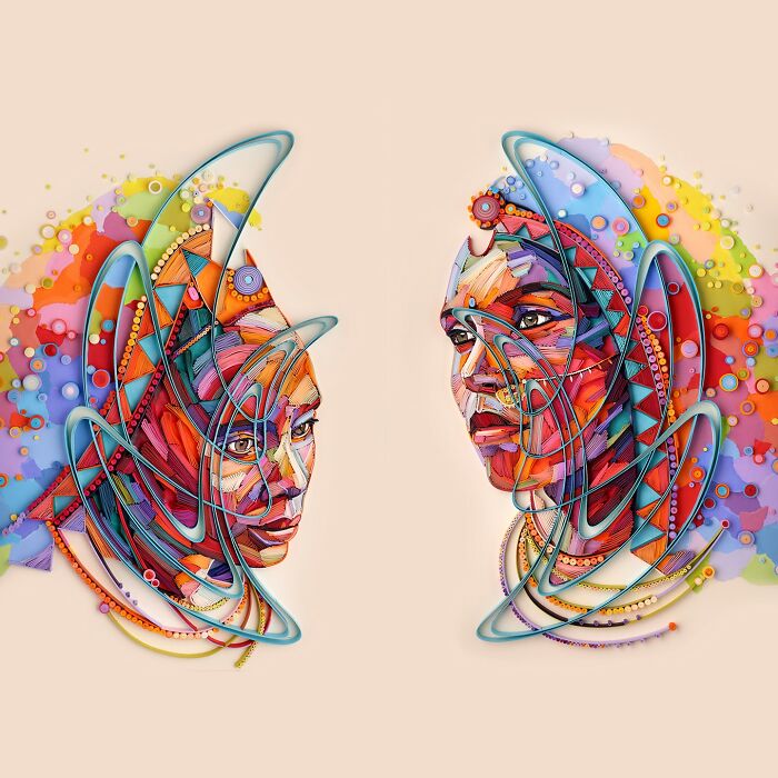 This Artist Uses Paper Instead Of Paint To Create Stunning Portraits (60 Pics)