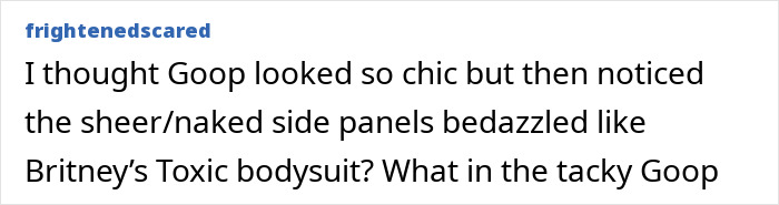 Commenter discussing Gwyneth Paltrow’s Oscars dress mishap and the aide’s awkward backstage reaction.