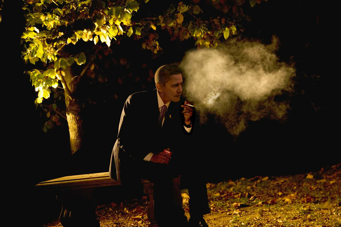 Obama Smoking