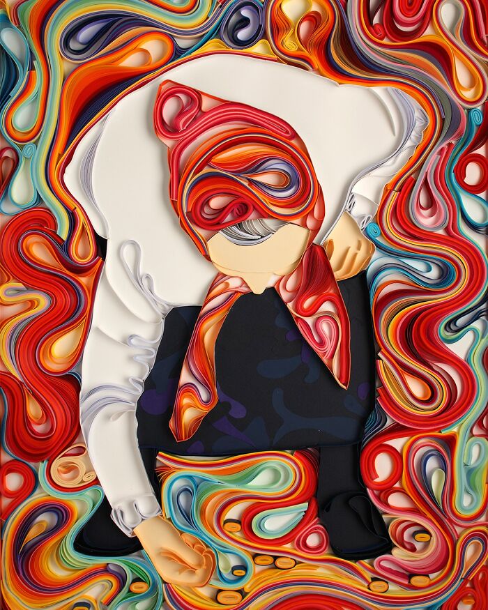 This Artist Uses Paper Instead Of Paint To Create Stunning Portraits (60 Pics)