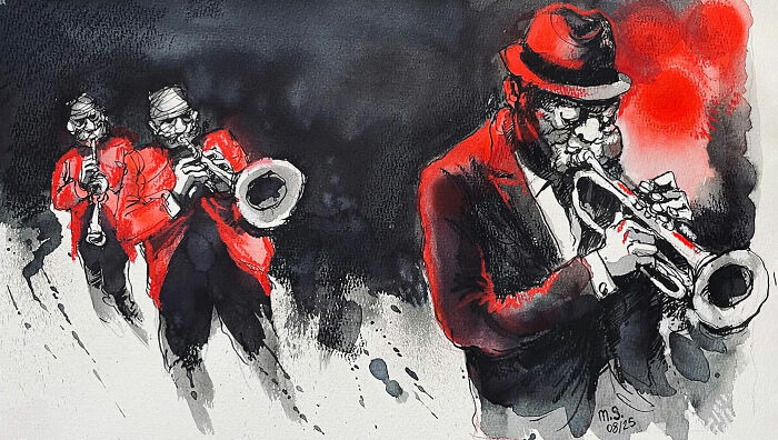 Artist Mehmet Saygin Captures Everyday Life In 30 Expressive Watercolor Sketches