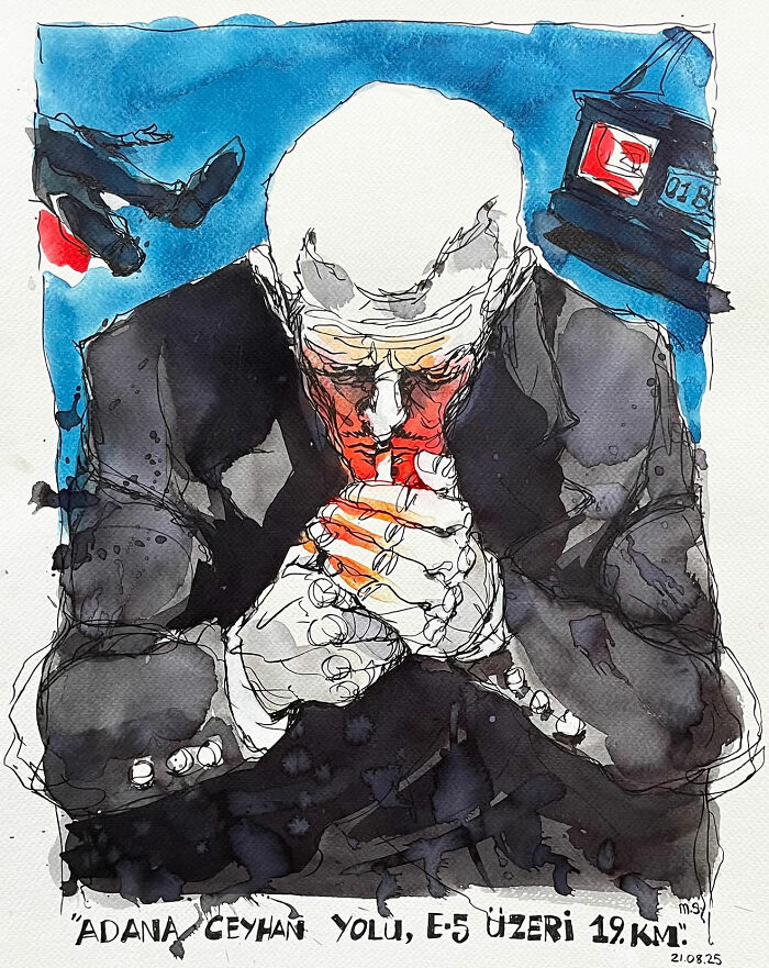 Artist Mehmet Saygin Captures Everyday Life In 30 Expressive Watercolor Sketches