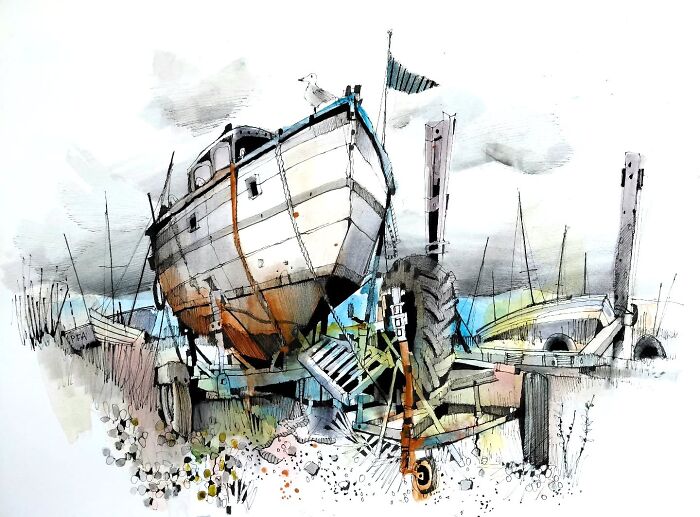 Dee Marshes In Lower Heswall