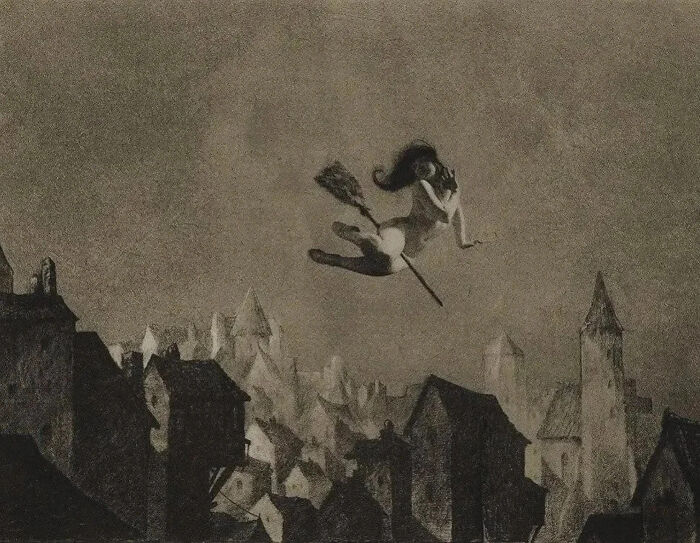 The Witch, Circa 1928. Illustrated By William Mortensen