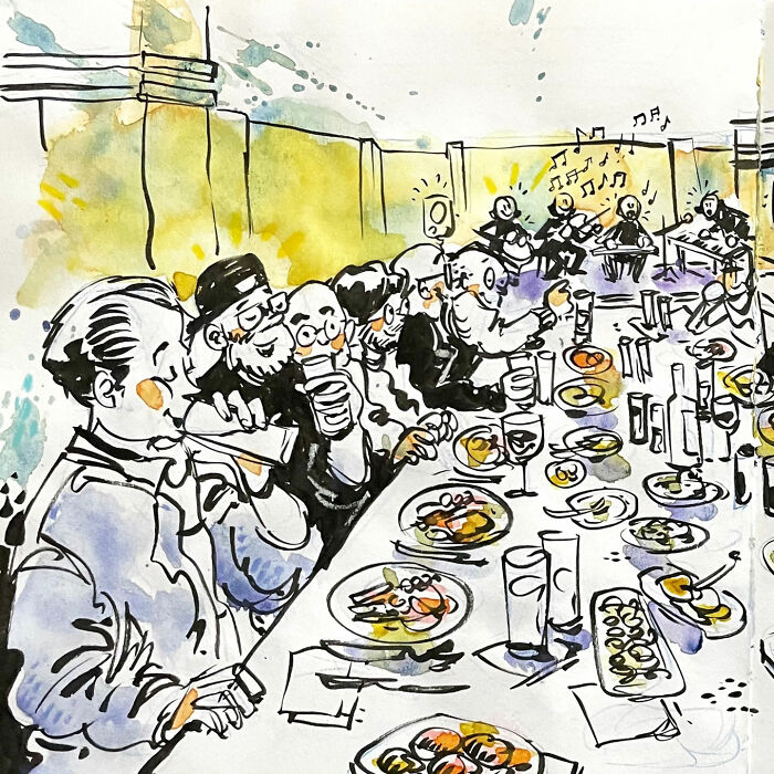 Artist Mehmet Saygin Captures Everyday Life In 30 Expressive Watercolor Sketches