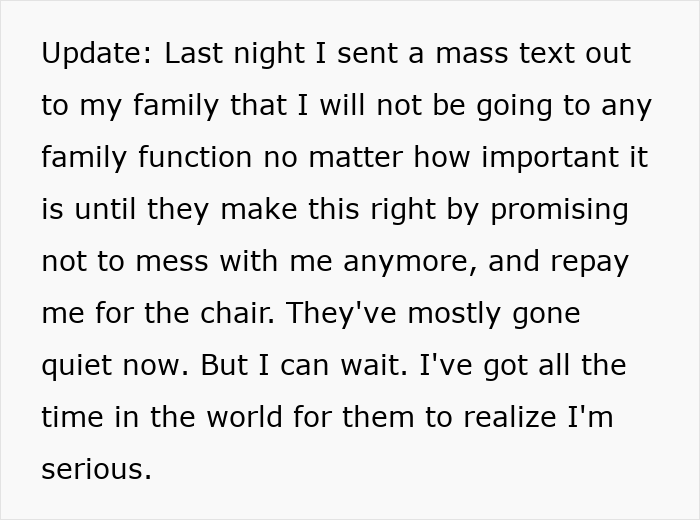 Violent Guy Smashes A Chair Through A Window, Mad As BIL Ruined His "Funny" Seat Prank