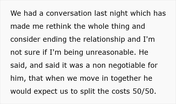 Woman Baffled That Rich Boyfriend Wants To Split Expenses 50/50: "My Partner Earns At Least 3x What I Do"