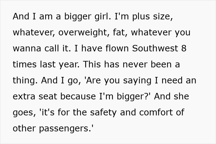 Plus‑Size Woman Goes Viral After Calling Out Airline For Forcing Her To Buy A Second Seat, Splits The Internet