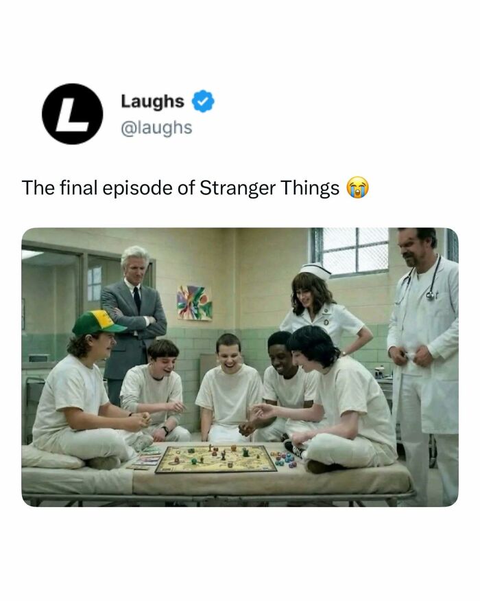 Group of people playing board game in a hospital room, illustrating funny memes for a break from being a responsible adult.