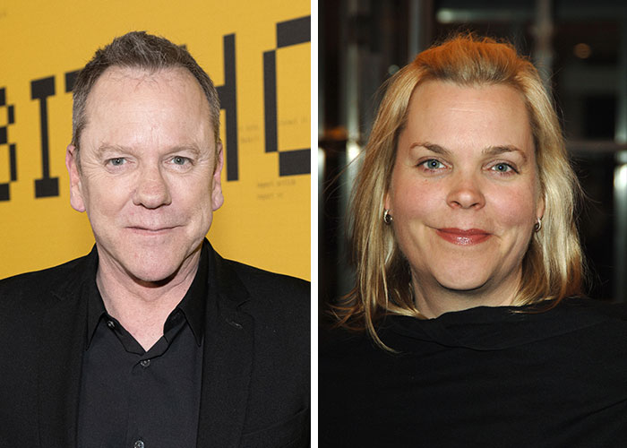 Side-by-side photos of two celebrities highlighting surprising twins among famous stars.