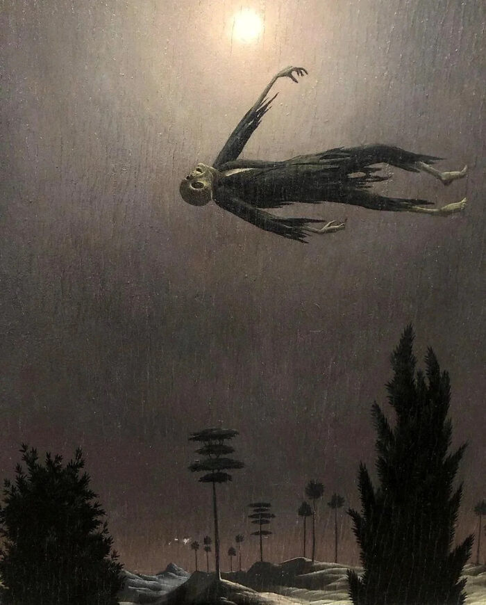 Apparition Above Trees, Circa 1928 By Franz Sedlacek