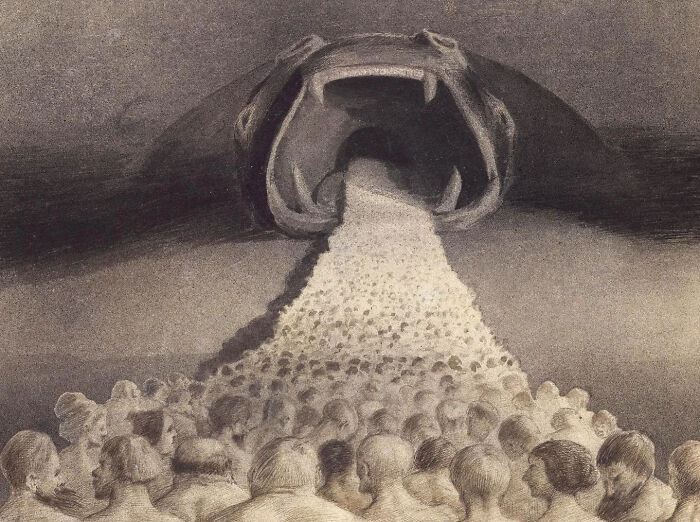 Into The Unknown, Circa 1901 By Alfred Kubin