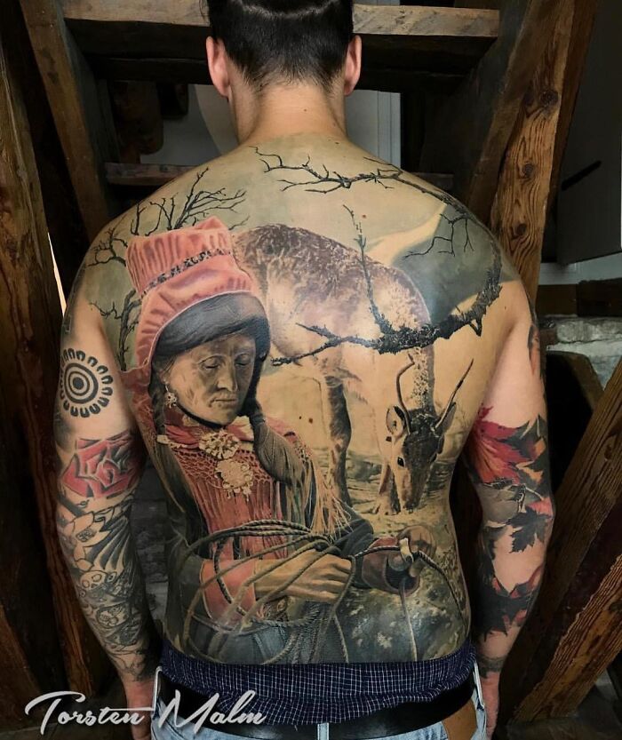 This Page Shared 26 Full Sleeve, Chest, And Back Tattoos That Show How Ink Transforms A Body