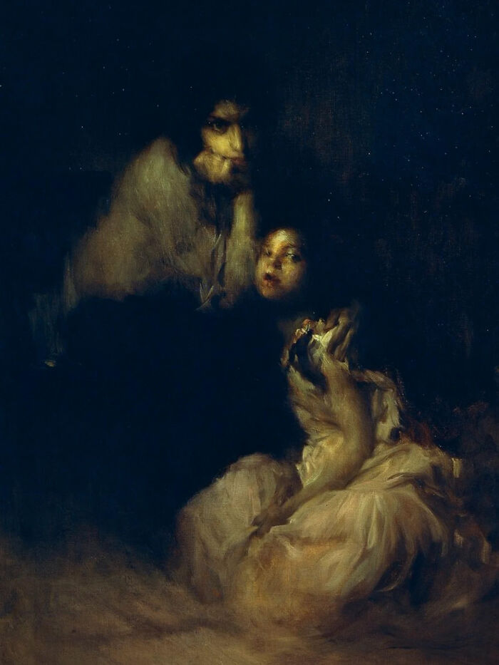 Sad Times, Circa 1897 By Antonio Ambrogio Alciati