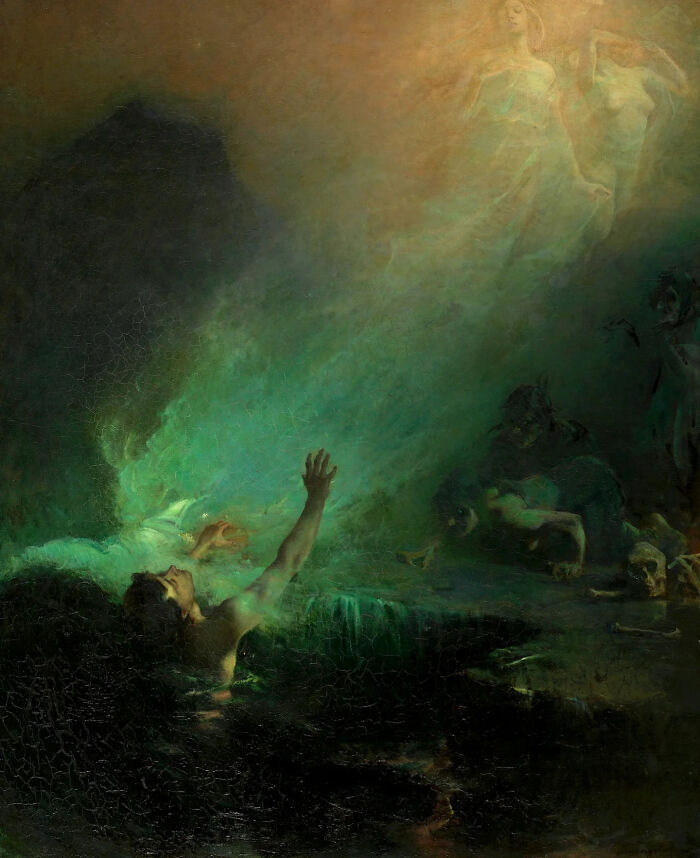 The Sirens, Circa 1892 By John Longstaff