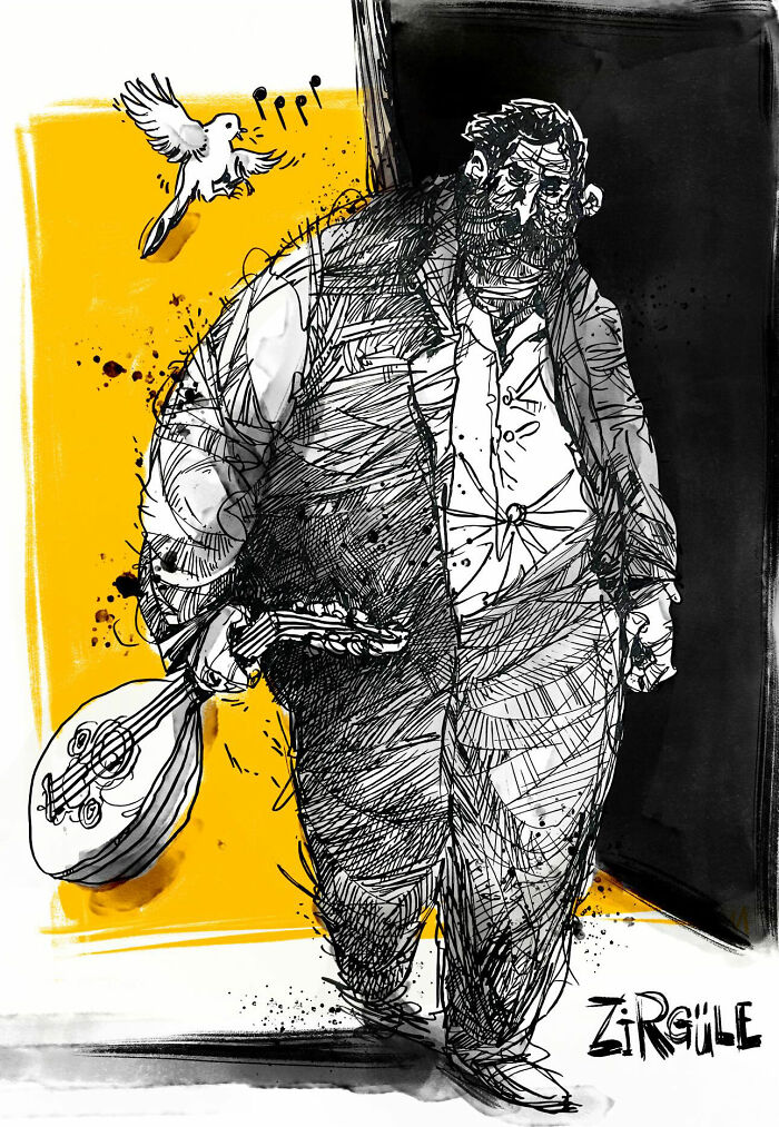 Artist Mehmet Saygin Captures Everyday Life In 30 Expressive Watercolor Sketches