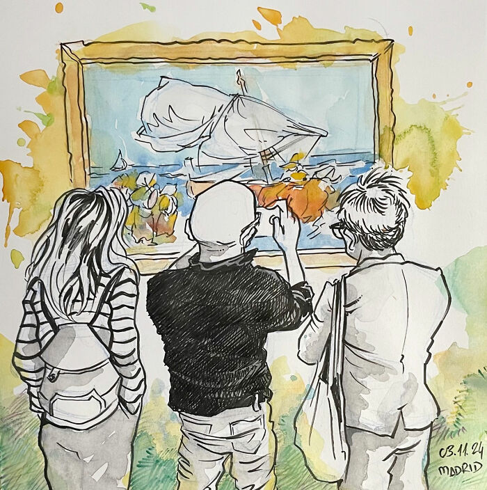 Artist Mehmet Saygin Captures Everyday Life In 30 Expressive Watercolor Sketches