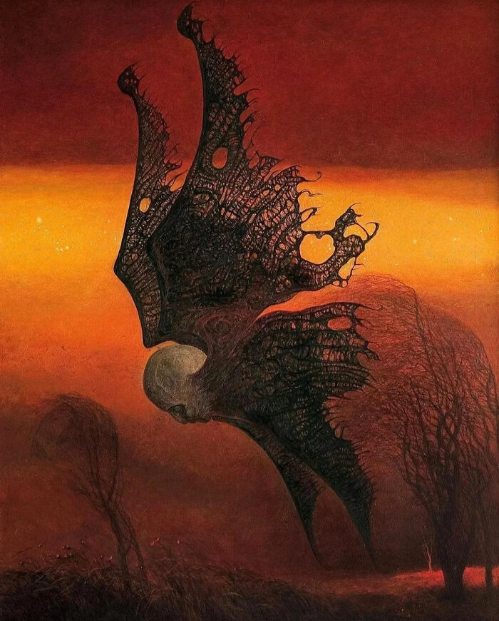 Untitled, Circa 1976, By Zdzisław Beksiński
