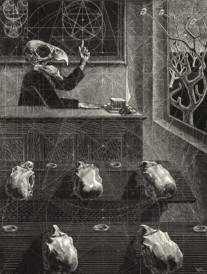 Scherzo In Gold, Circa 1948. Illustration By Victor Delhez