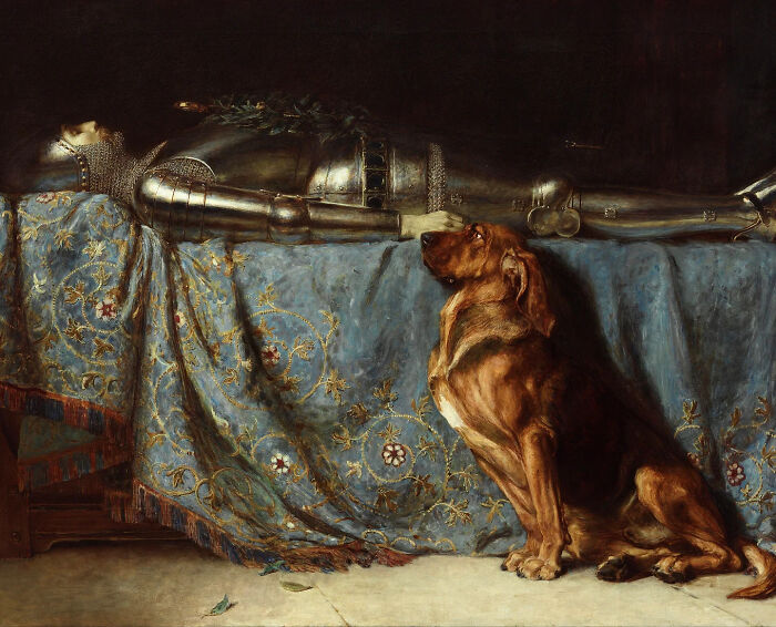 Let Him Rest "Requiescat", Circa 1888 By Briton Rivière