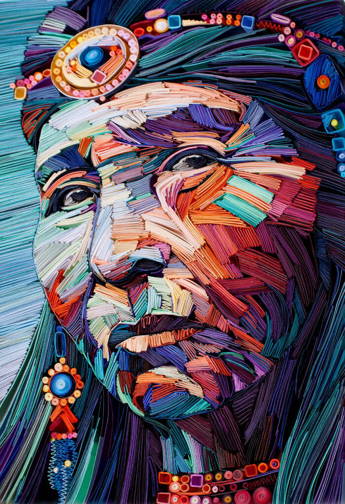 This Artist Uses Paper Instead Of Paint To Create Stunning Portraits (60 Pics)