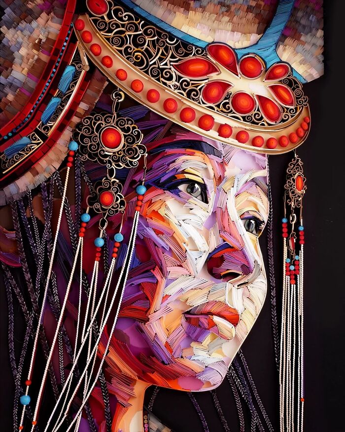This Artist Uses Paper Instead Of Paint To Create Stunning Portraits (60 Pics)