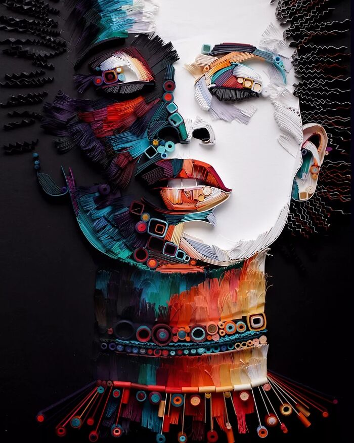 This Artist Uses Paper Instead Of Paint To Create Stunning Portraits (60 Pics)
