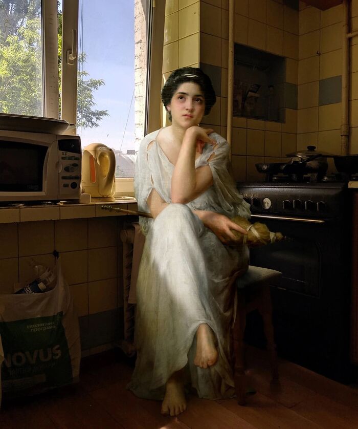 Artist Places People From Classical Paintings Into Modern Reality And They Fit Just Right