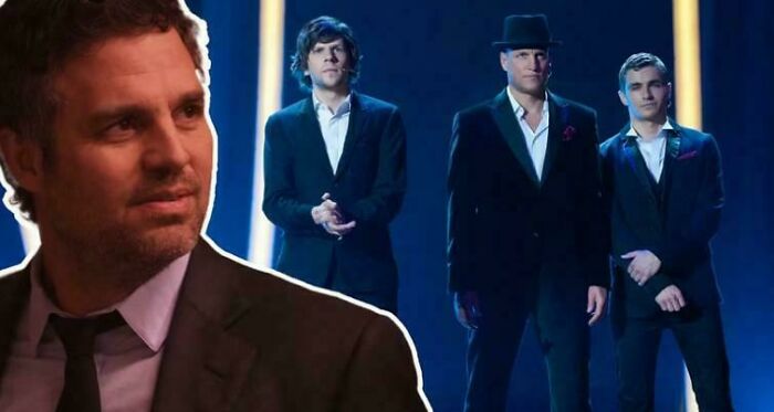 Nonsensical movie details featuring Mark Ruffalo and other actors from Now You See Me.