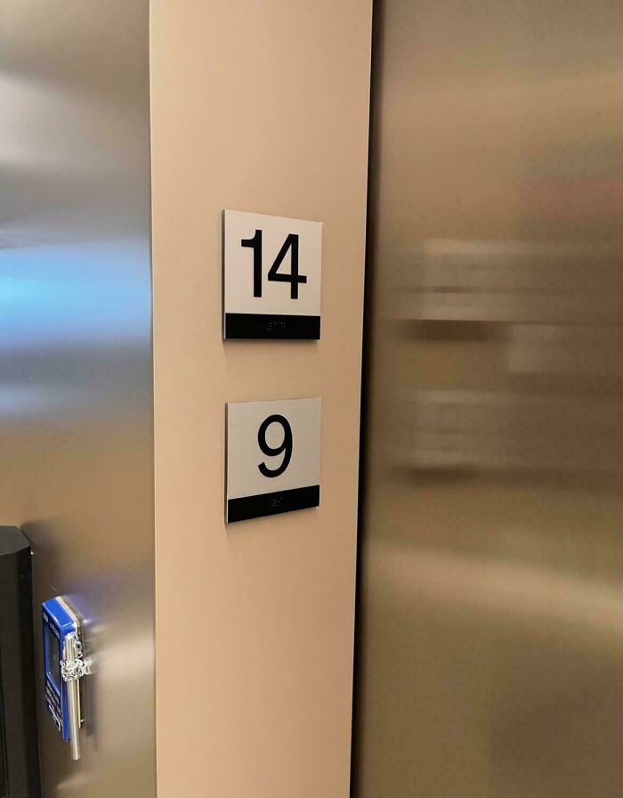 Elevator 9 On Floor 14