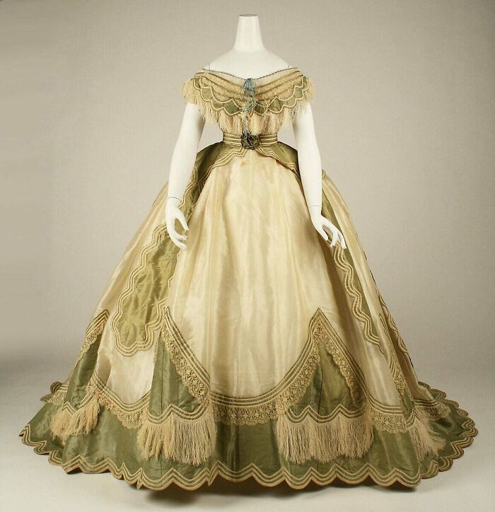 French Ball Gown, Circa 1865
