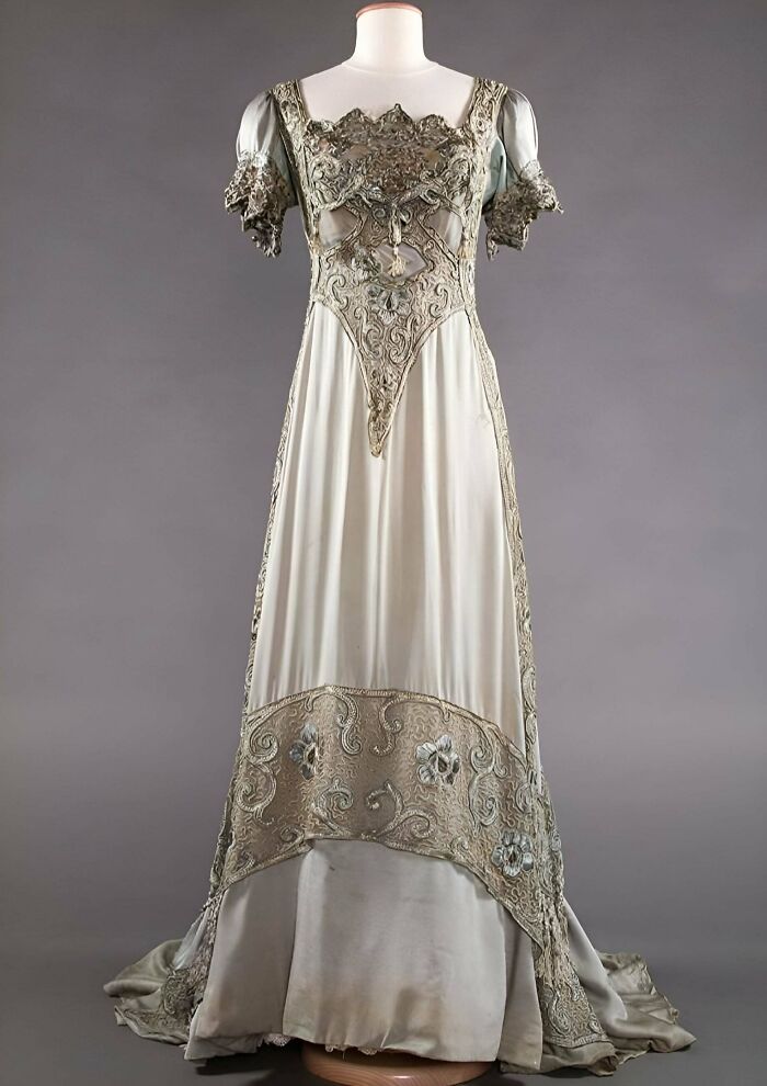 Silk Ball Gown, Circa 1910