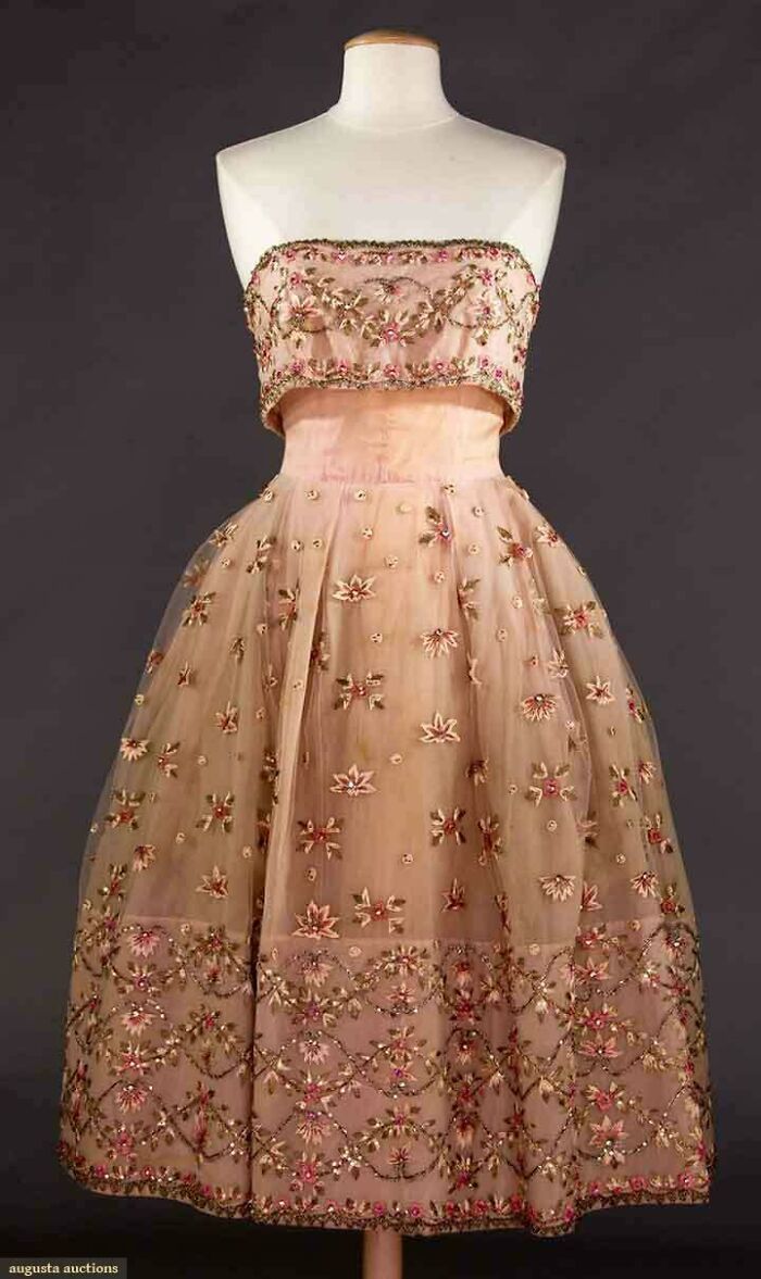 Strapless Party Dress, Circa 1950s