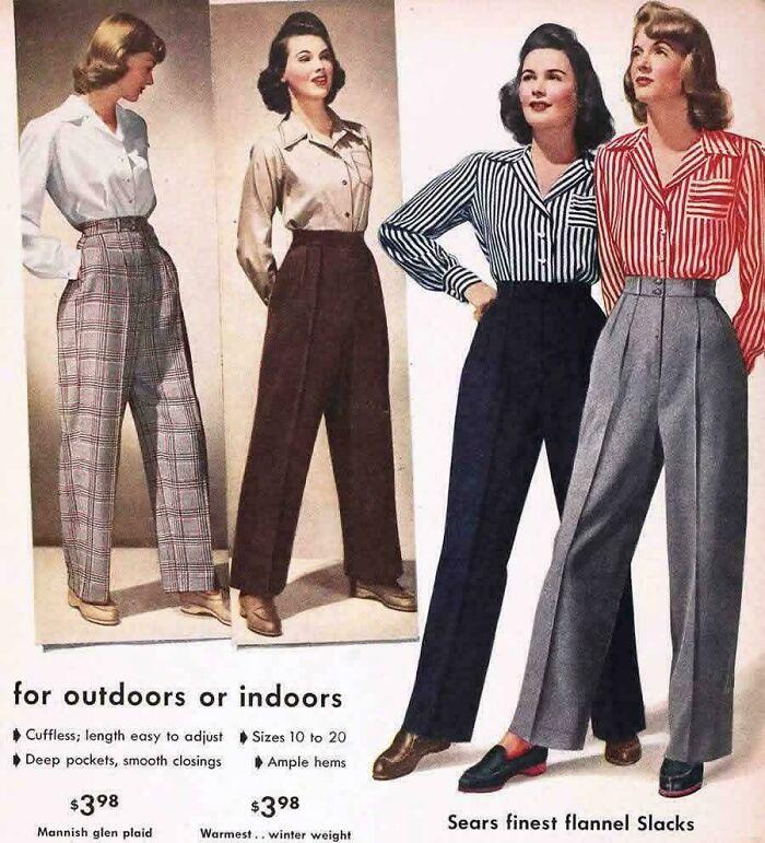1945 Women Wearing Slacks