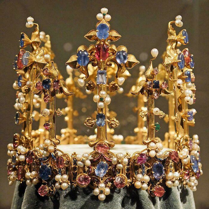 The Crown Of Princess Blanche, The Daughter Of Henry IV Of England. She Wore This Magnificent Crown On Her Wedding In July 6, 1402, At Cologne Cathedral In Germany