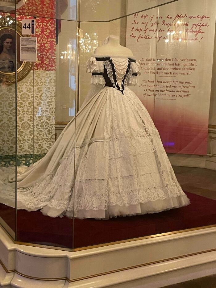 Clothes Belonging To Sissi (Empress Of Austria) Preserved At The Vienna Museum