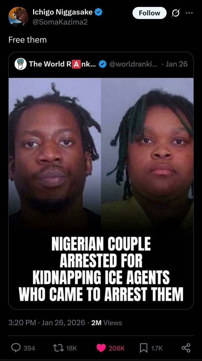 Mugshots of a Black couple, a man and a woman, for a news headline about their arrest, highlighting important tweets from Black Twitter.