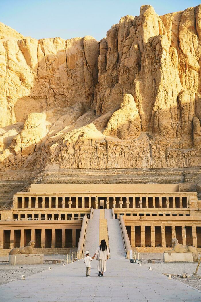 Ancient Egyptian temple carved into rocky cliff in incredible discoveries