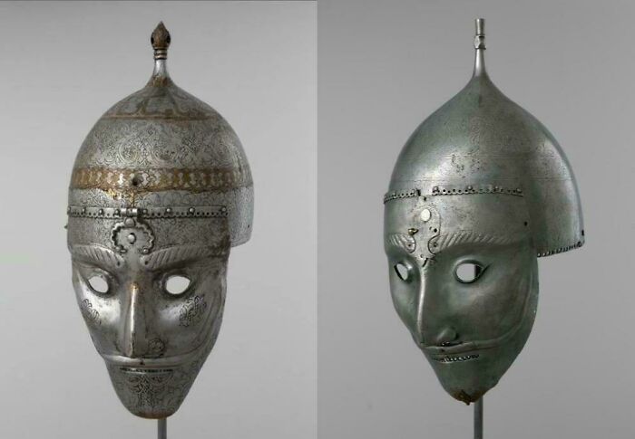 Decorated ancient helmets showcasing incredible discoveries of past armor