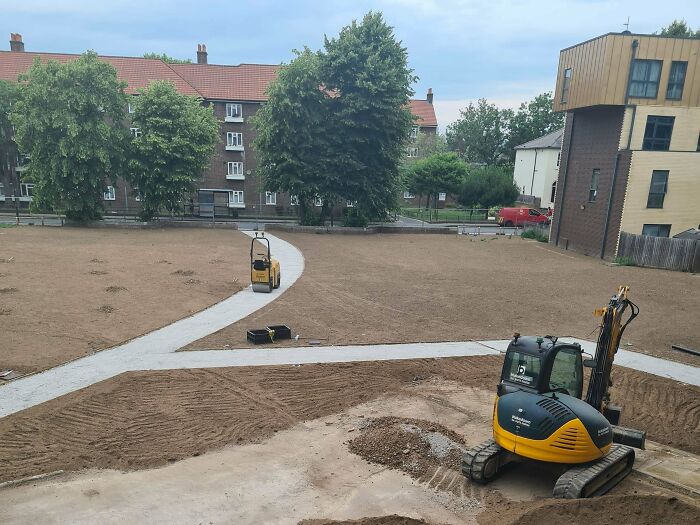 A Desire Path In The Making. Update! This Could Have Been So Easily Avoided