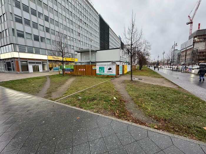 6 Desire Path At The Same Place In Berlin