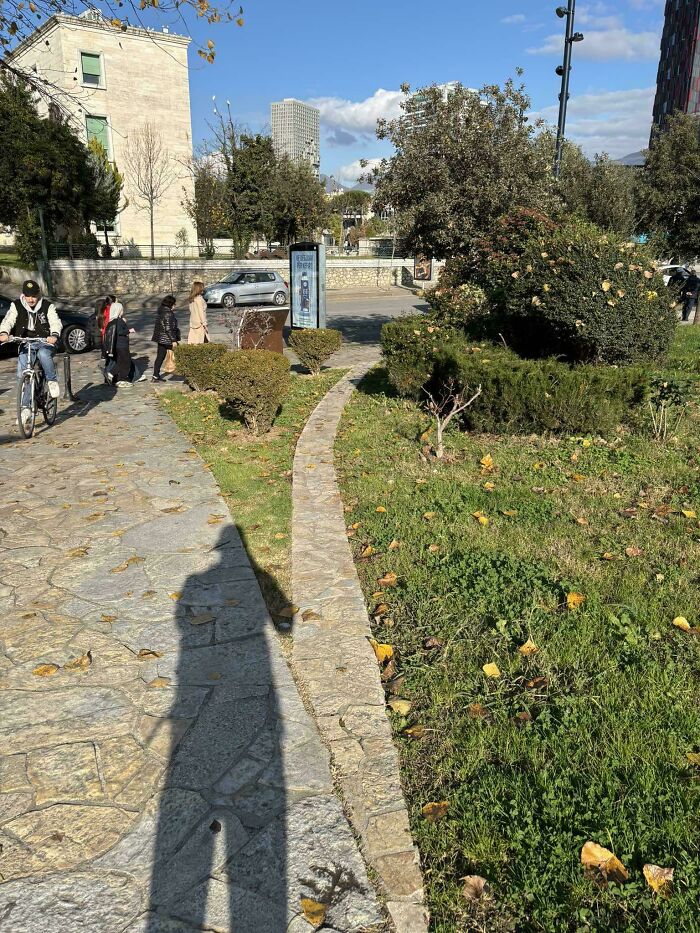 Wow! Does This Count? A Paved Desire Path In Tirana, Albania
