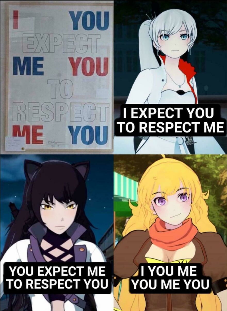 Meme showing confusing text designs with characters, illustrating how designers went too far with impossible to use layouts.