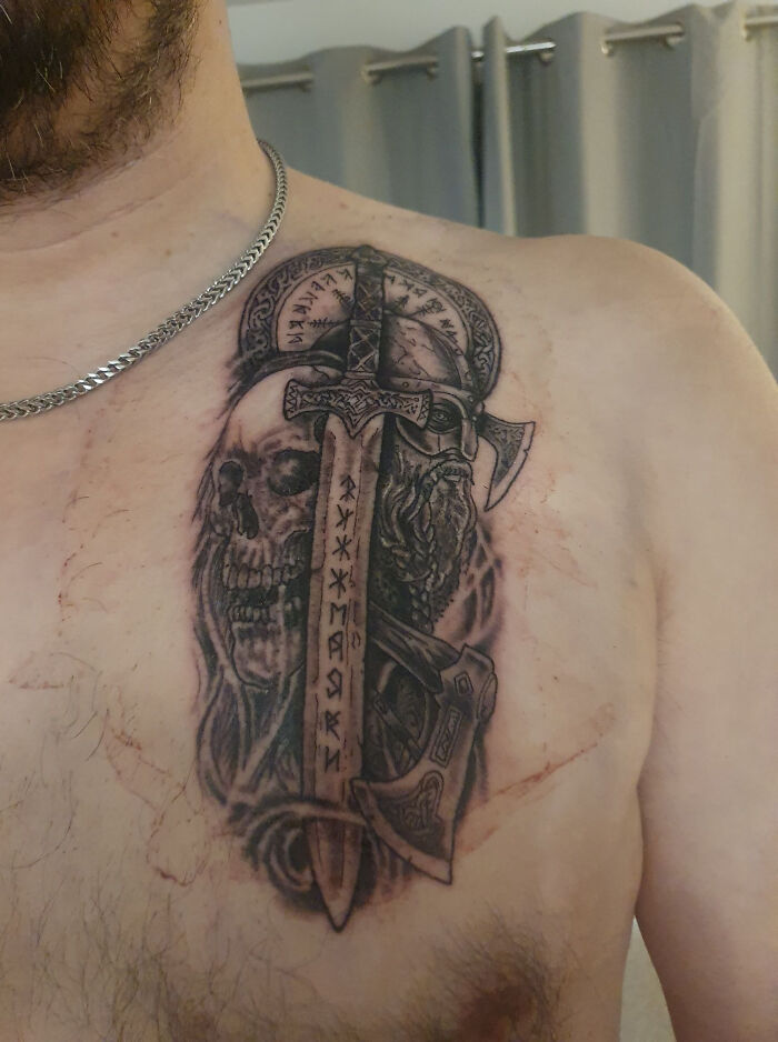 AI Gibberish "Viking" Tattoo Found On Fb