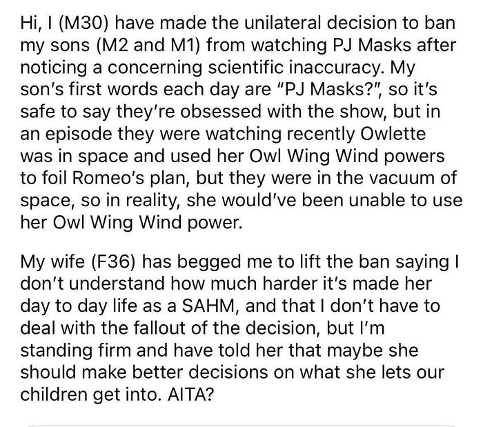 Father bans sons from watching PJ Masks due to scientific inaccuracy debate